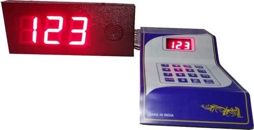 ECQ 3 Digit Token Display Stand Alone 4″ LED Display