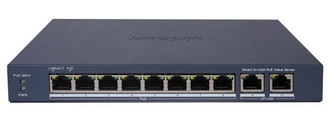 HIKIVISION 8 PORT SMART POE SWITCH