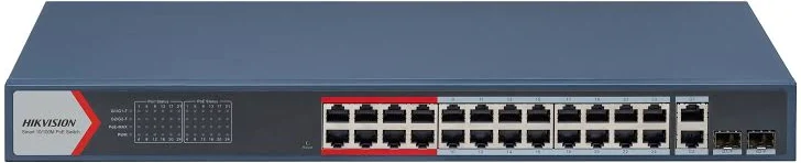 HIKVISION 24 PORT ECONOMY POE SWITCH 225 WATTS
