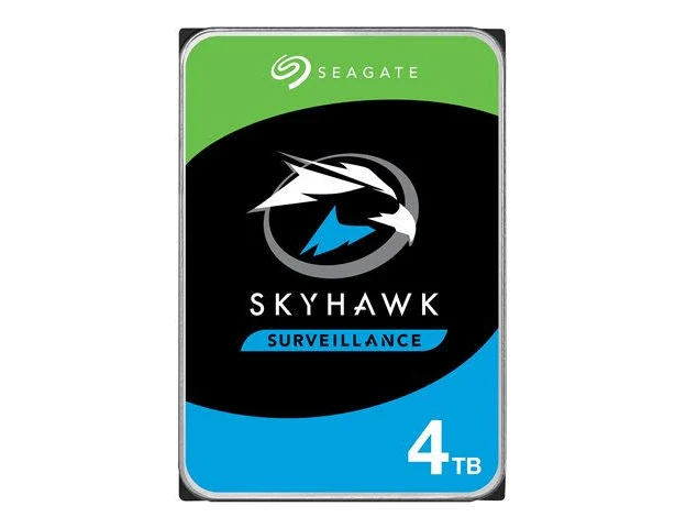 Seagate Skyhawk ST4000VX016 4 TB Hard Drive – 3.5″ Internal – SATA (SATA/600) – Conventional Magnetic Recording (CMR) Method – Network Video Recorder